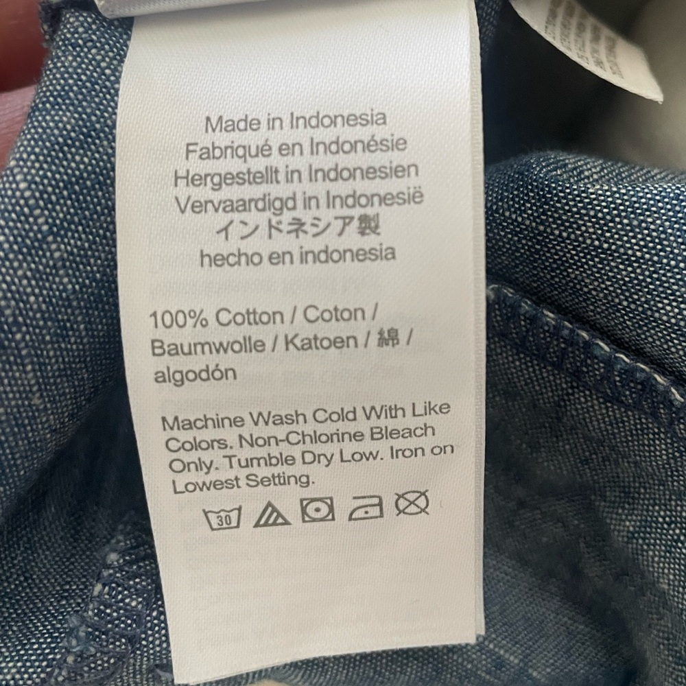 J. Crew 5” Classic Chambray Shorts Blue 100% Cotton Size 12 Nautical Coastal - Picture 6 of 6